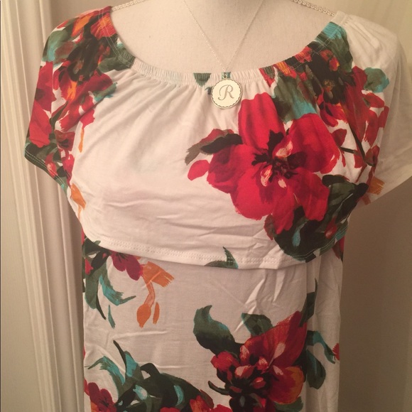 Off The Shoulder Floral Print Top - Picture 5 of 7